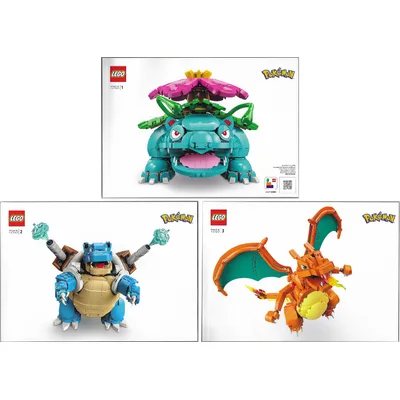 Venusaur, Charizard and Blastoise — instructions